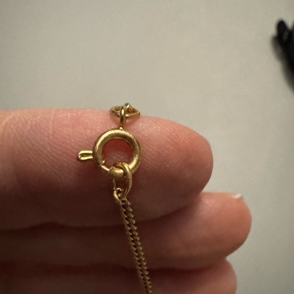 Antique mother of pearl small locket in gold filled - Picture 7 of 8